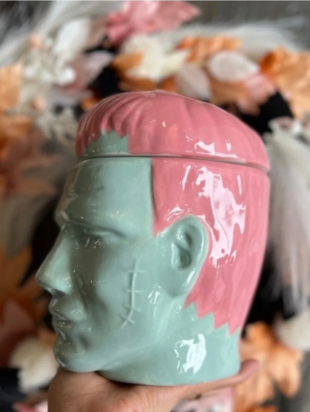 ✨NEW🧟‍♂️Target Bullseye Playground 2024 Frankenstein Cookie Candy Jar💖
